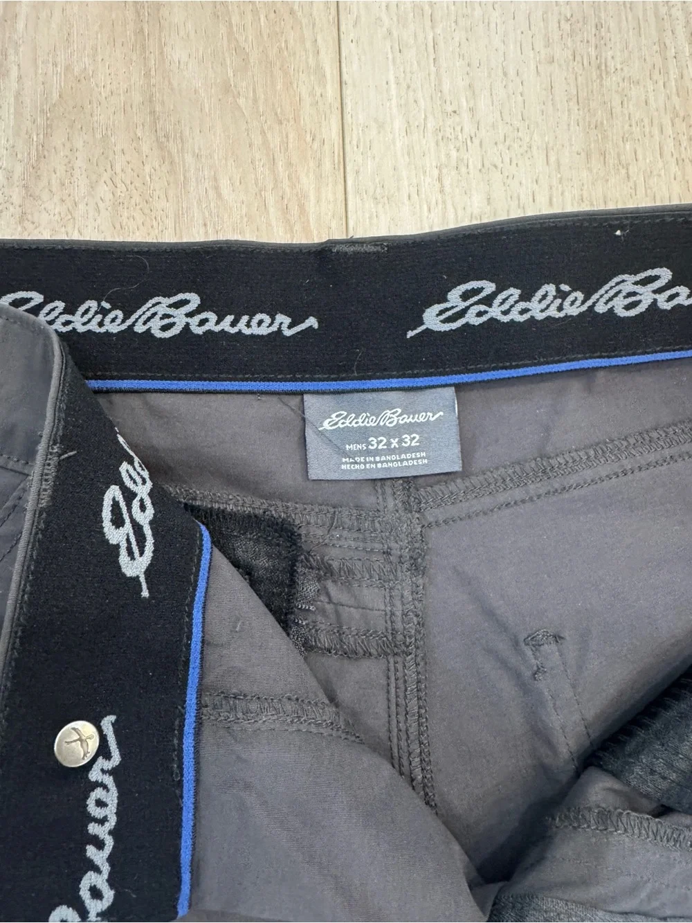 Eddie Bauer Black Men's Chinos - Slim Technical Stretch
